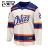 Lasten NHL Edmonton Oilers Pelipaita 2025-26 Fanatics Premium Evan Bouchard Alternate Valkoinen